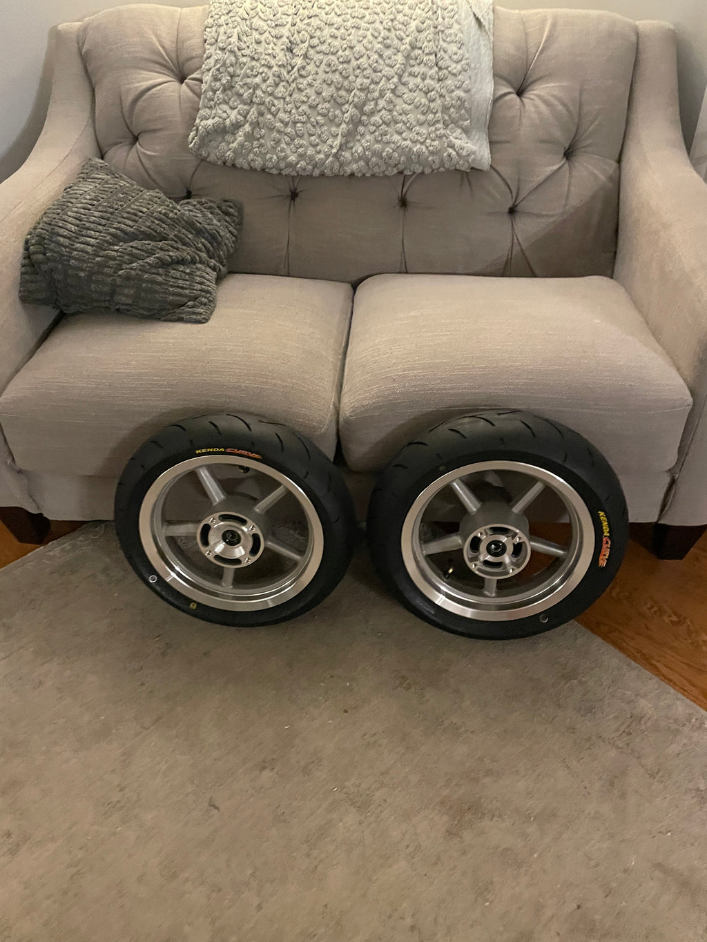 12in kenda curve supermoto wheelset